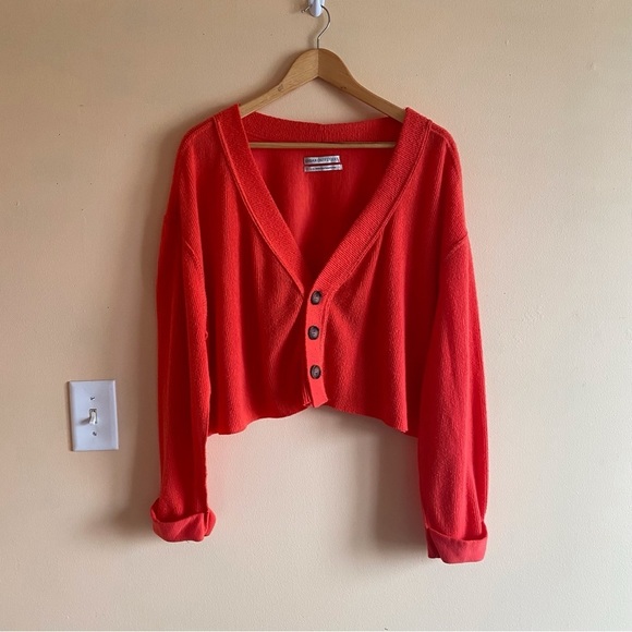 Urban Outfitters Red Cardigan Sweater - Picture 2 of 12